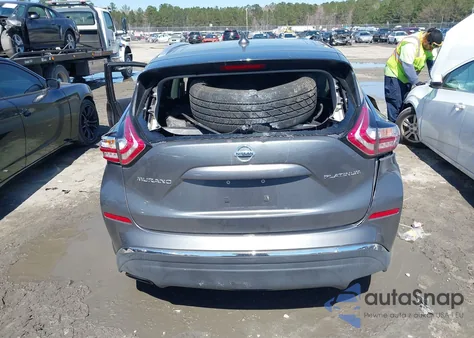 2016 Nissan Murano Platinum из США, поврежденный, VIN 5N1AZ2MG0GN158067